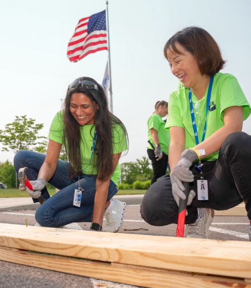 Volunteering to build social housing